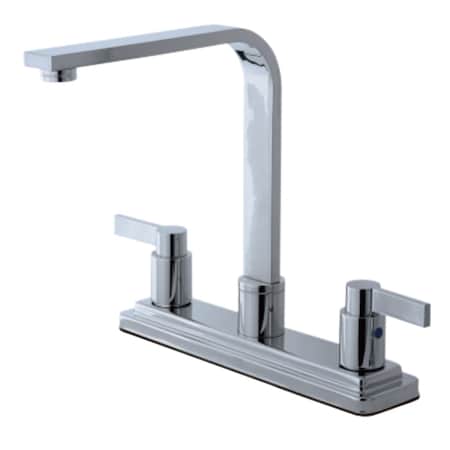 Kingston Brass Centerset Kitchen Faucet, Polished Chrome KB8791NDLLS